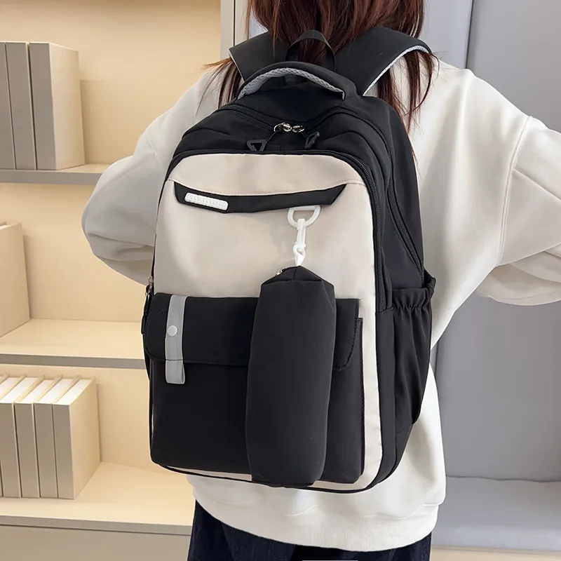Yalu Nylon Backpack Regular Unisex Blue/Black/Pink/Purple/Red-6