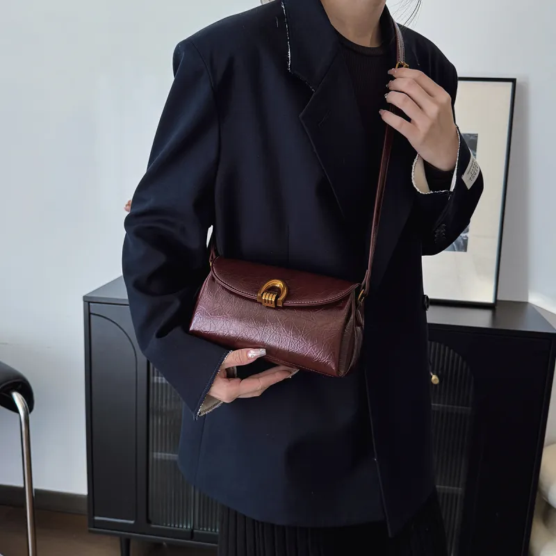 Yalu PU Portable Crossbody Bag, Shoulder Bag Regular Women's Black/Burgundy/Coffee-9