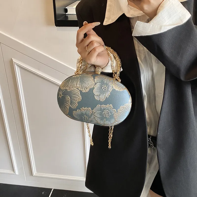 Yalu PU Handbag Regular Women's Blue/Green/White-3