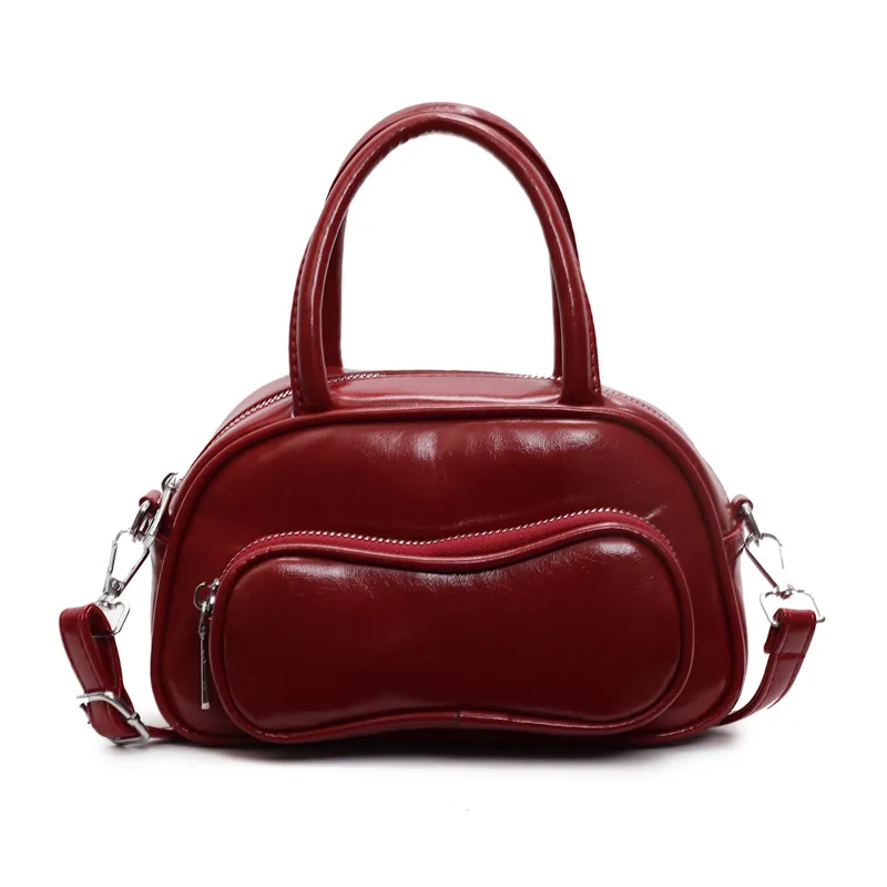 Yalu PU Shoulder Bag Crossbody Bag Handbag Regular Women's Black/Ecru/Burgundy/Blue/Pink-15