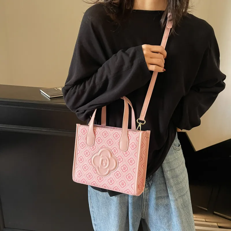 Yalu PU Shoulder Bag, Crossbody Bag, Handbag Regular Women's Black/Pink/Burgundy-10