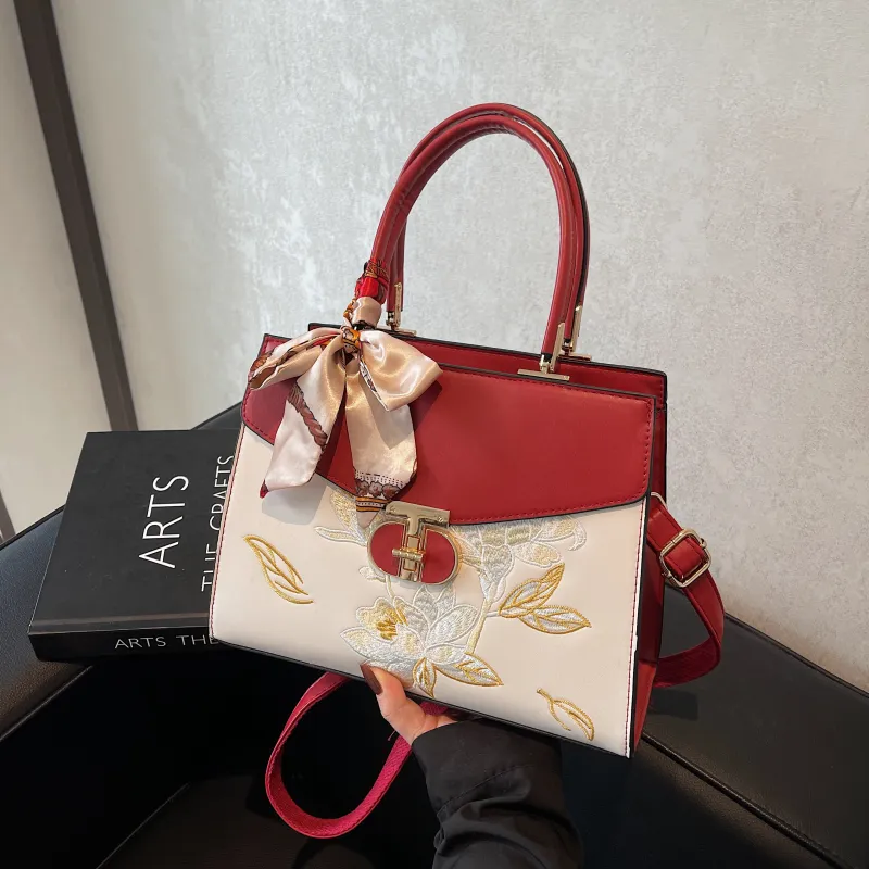 Yalu PU Shoulder Bag Crossbody Bag Handbag Women's Burgundy-3