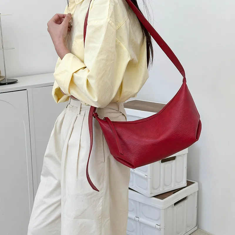 Yalu PU Shoulder Bag Women's Black/Brown/Gray/Red/White-21