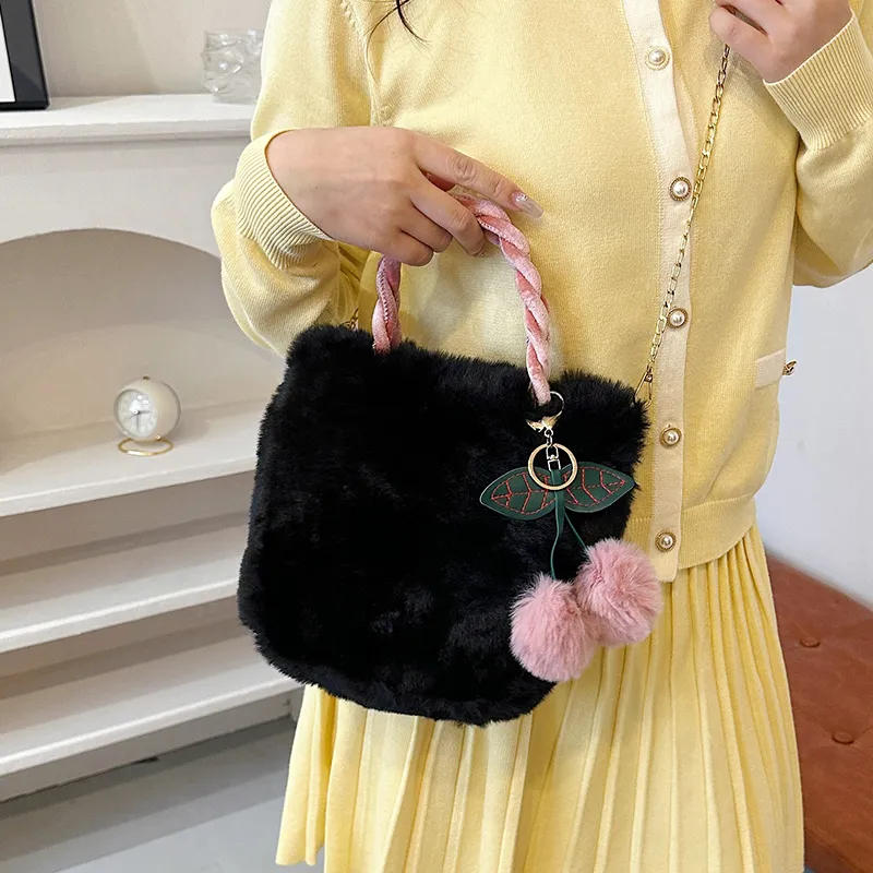 Yalu Plush Handbag Women's Multicolor-13