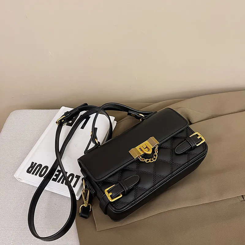 Yalu PU Shoulder Bag, Crossbody Bag, Handbag Regular Women's Brown/Coffee/Black/Ecru-5