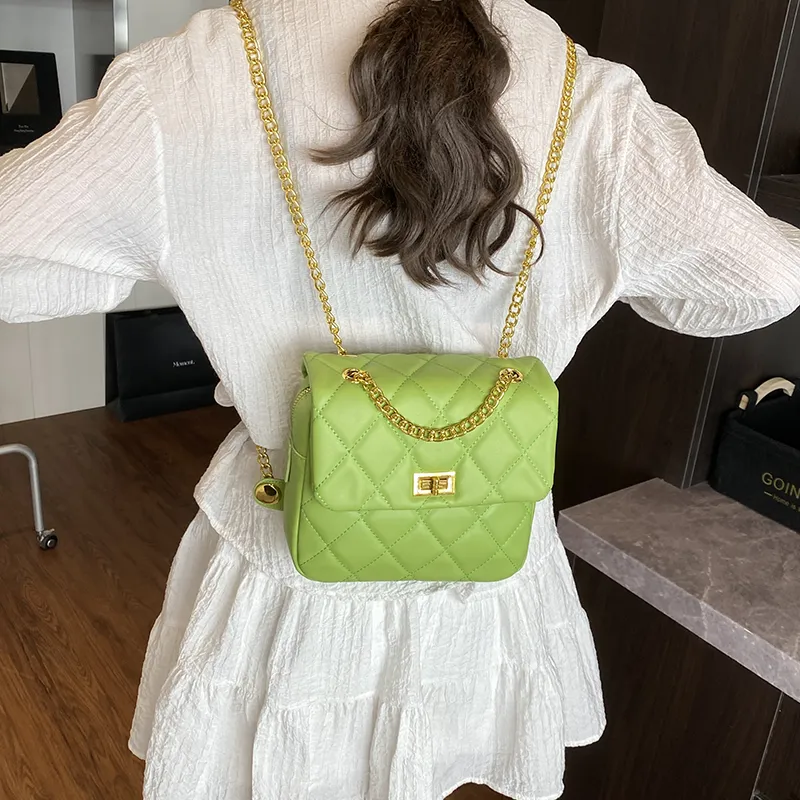 Yalu PU Backpack Shoulder Bag Women's Black/Pink/Green/White-22