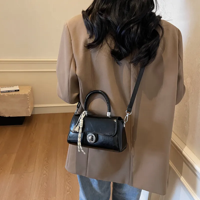 Yalu PU Handbag, Shoulder Bag, Crossbody Bag Regular Women's Black/Ecru/Coffee/Pink/Gray-3