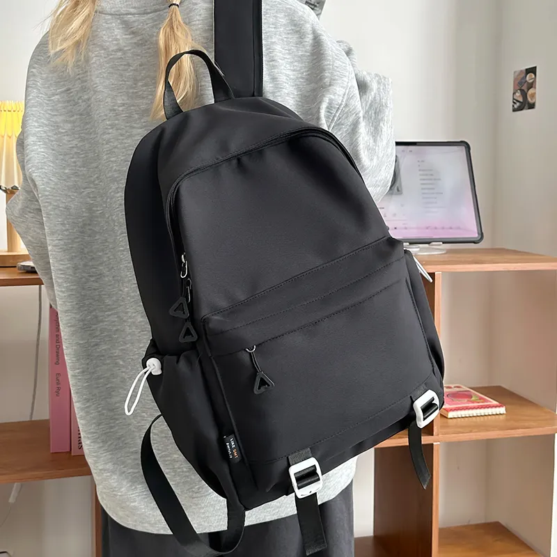 Yalu Nylon Backpack Unisex Black/Red/White/Khaki-1