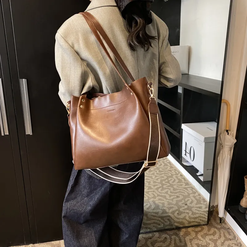 Yalu PU Shoulder Bag, Handbag Women's White/Black/Brown/Coffee-20