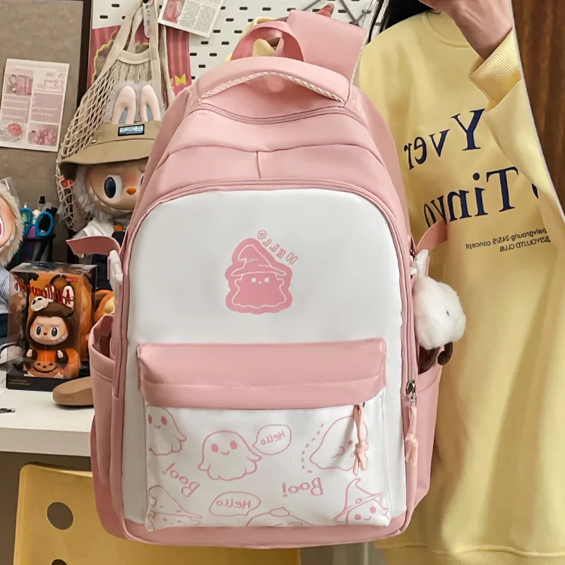 Yalu Nylon Backpack Unisex Multicolor-9