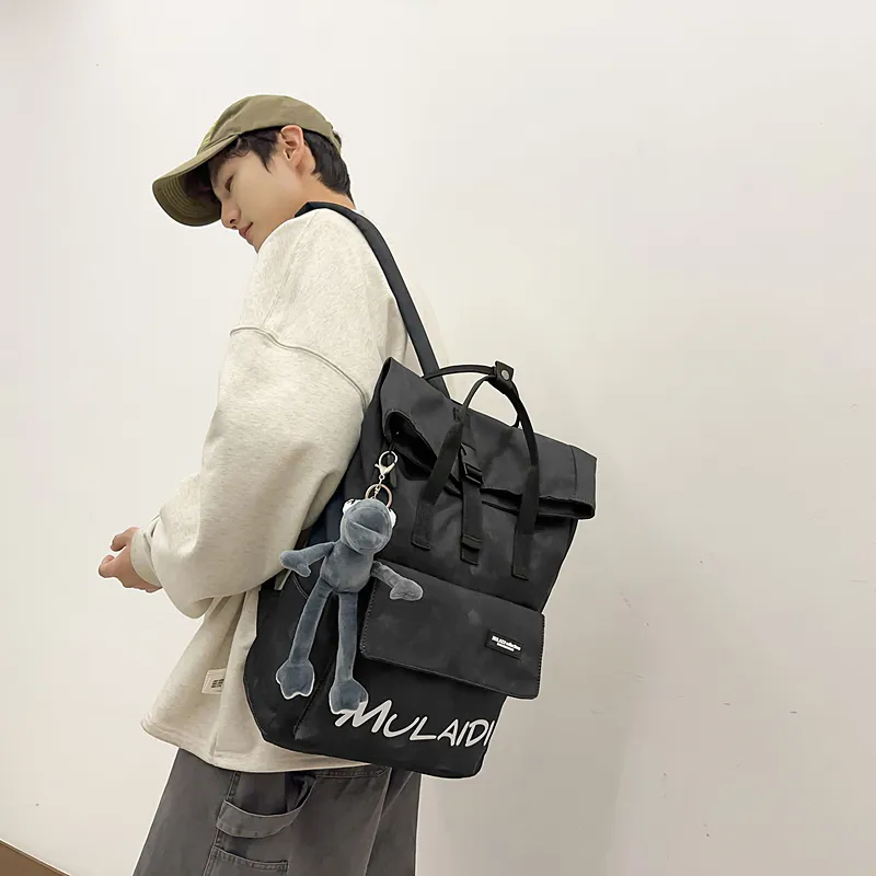 Yalu Nylon Backpack Unisex Multicolor-9
