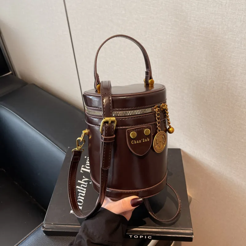 Yalu PU One Shoulder Crossbody Bucket Bag, Handbag Regular Women's Coffee/Black/Brown/Burgundy-13