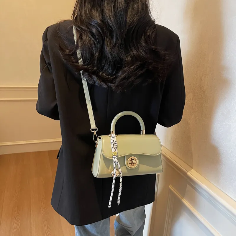 Yalu PU Shoulder Bag, Crossbody Bag, Handbag Women's Pink/Khaki/Green/Black-19