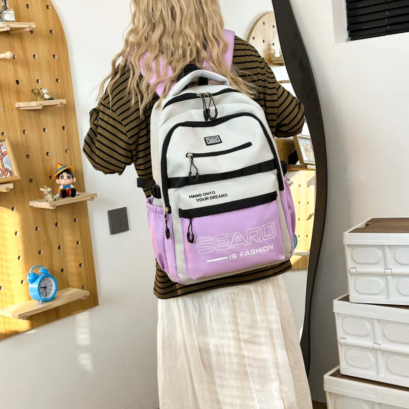 Yalu Oxford Backpack Regular Unisex Multicolor-5