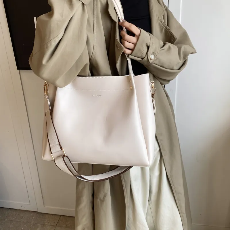 Yalu PU Shoulder Bag, Handbag Women's White/Black/Brown/Coffee-4
