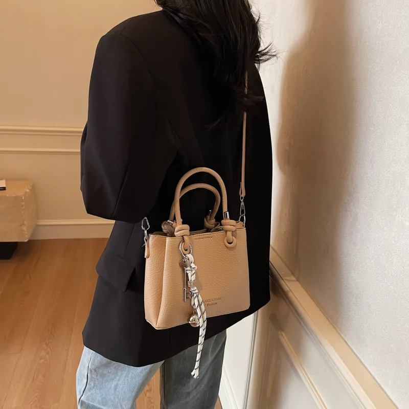 Yalu PU Handbags Shoulder Bag Crossbody Bag Women's Ecru/Black/Pink/Khaki-27
