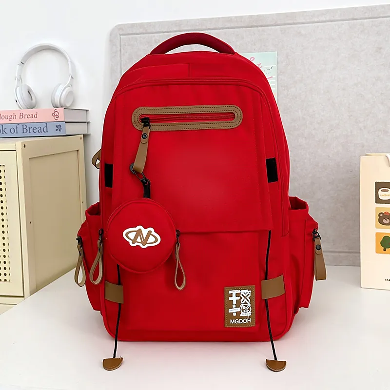 Yalu Nylon Backpack Unisex Multicolor-15