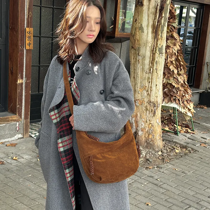 Yalu Suede Crossbody Bag, Shoulder Bag Regular Women's Multicolor-20