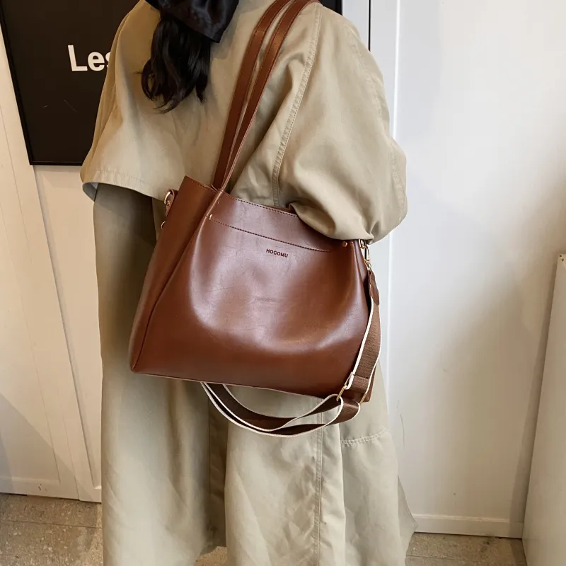 Yalu PU Shoulder Bag, Handbag Women's White/Black/Brown/Coffee-10
