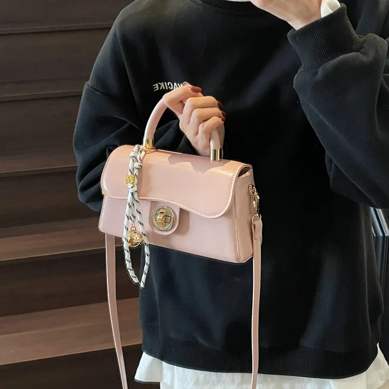 Yalu PU Shoulder Bag, Crossbody Bag, Handbag Women's Pink/Khaki/Green/Black-6