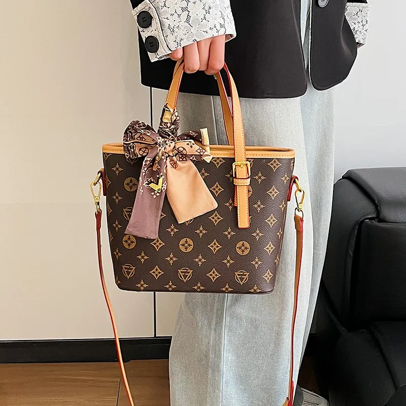 Yalu PU Tote Bag, Handbag Women's Khaki/Brown/Yellow-19