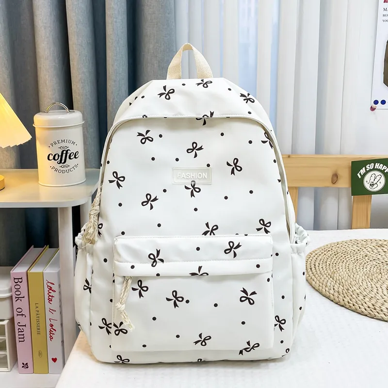 Yalu Nylon Backpack Women's Black/Violet/Khaki/Dark Blue/Pink-17