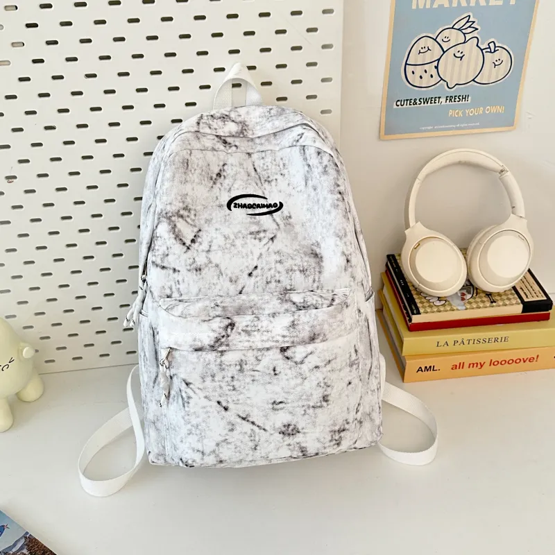 Yalu Nylon Backpack Regular Unisex Black/Red/Green/Blue/White-16
