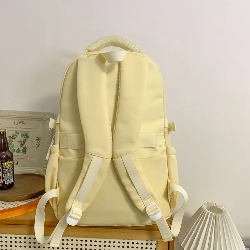 Yalu Nylon Backpack Women's White/Black/Pink/Purple/Yellow/Blue-15