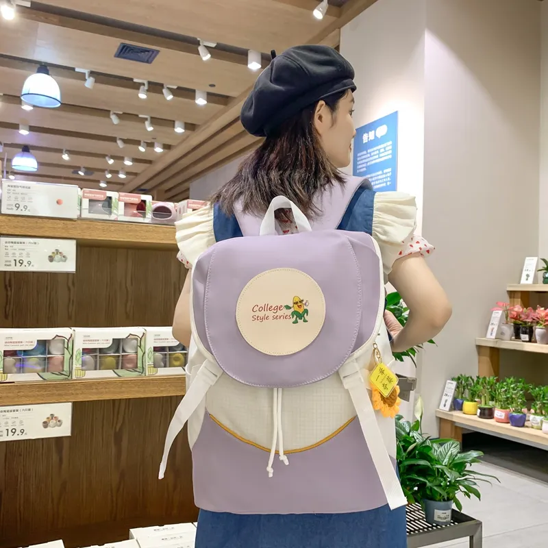 Yalu Nylon Backpack Regular Unisex Multicolor-7