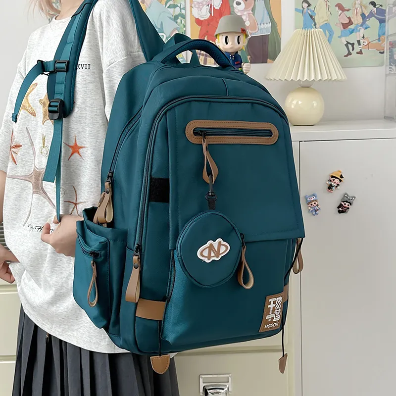 Yalu Nylon Backpack Unisex Multicolor-26