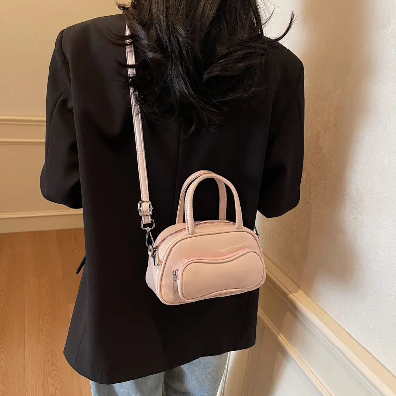 Yalu PU Shoulder Bag Crossbody Bag Handbag Regular Women's Black/Ecru/Burgundy/Blue/Pink-34