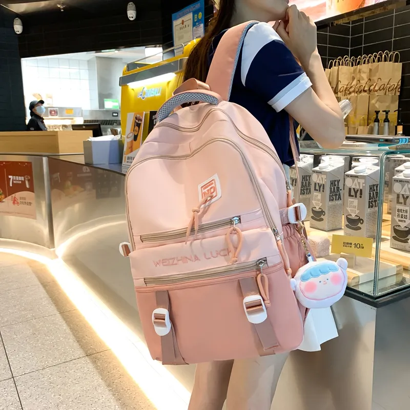 Yalu Nylon Backpack Unisex Multicolor-23