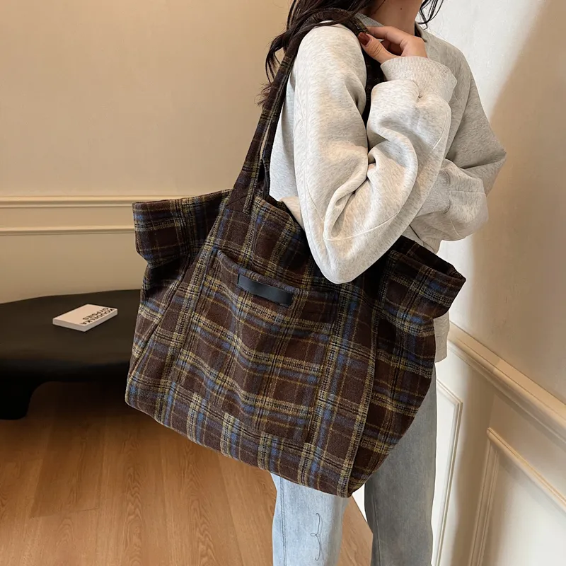 Yalu Fabric One Shoulder Handbag Regular Women's Gray/Burgundy/Coffee-20