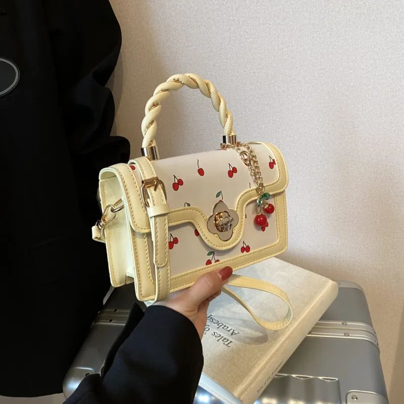 Yalu PU Shoulder Bag, Crossbody Bag, Handbag Regular Women's White/Yellow/Red-7