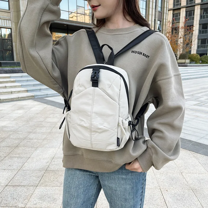 Yalu Nylon Backpack Regular Women's Black/Yellow/Khaki/Army Green/Blue-9
