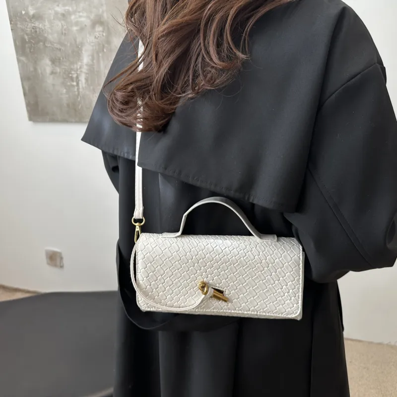 Yalu PU Shoulder Bag, Crossbody Bag, Handbag Regular Women's White/Black/Red-6