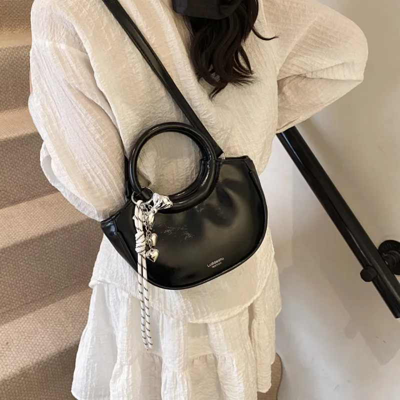 Yalu PU Shoulder Bag, Crossbody Bag, Handbag Regular Women's Silver/Black/Pink/Blue/White-12