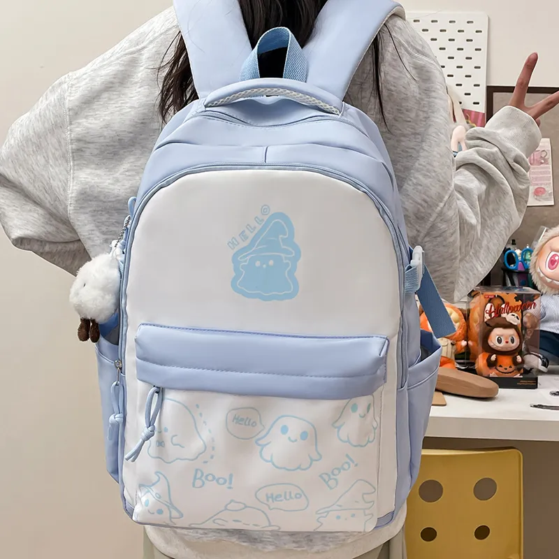 Yalu Nylon Backpack Unisex Multicolor-24