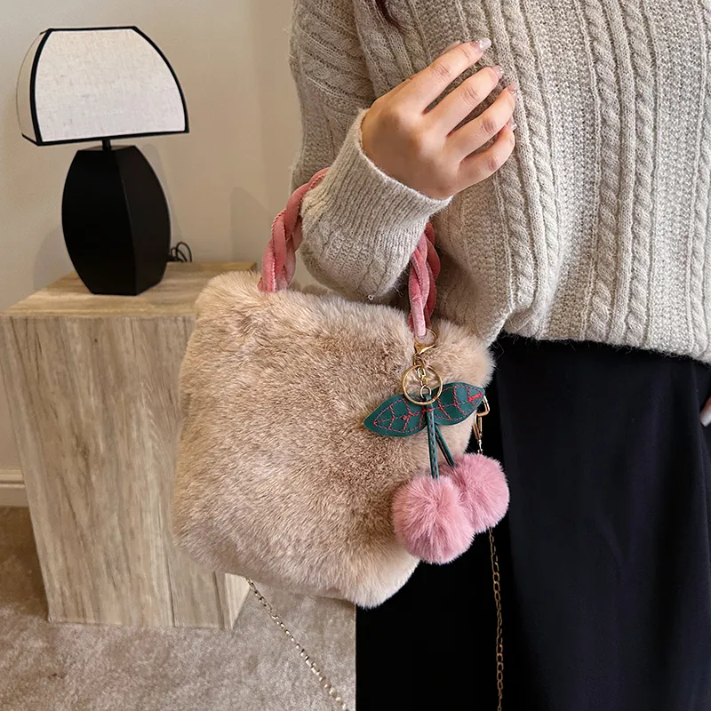 Yalu Plush Handbag Women's Multicolor-18