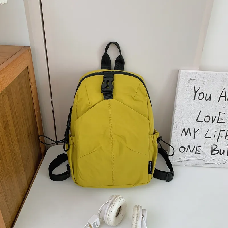 Yalu Nylon Backpack Regular Women's Black/Yellow/Khaki/Army Green/Blue-7