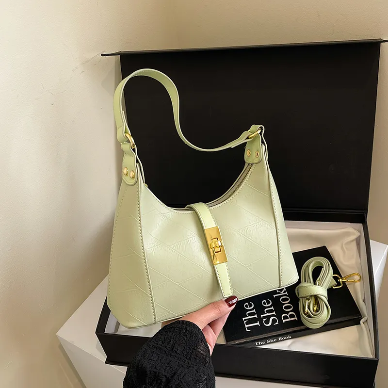 Yalu PU One Shoulder Handbag Crossbody Bag Regular Women's White/Pink/Green/Khaki/Black/Dark Khaki-21