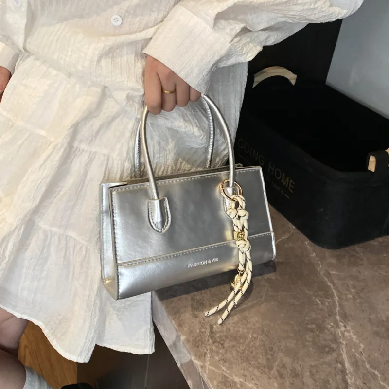Yalu PU Shoulder Bag, Crossbody Bag, Handbag Regular Women's White/Black/Silver/Pink-16