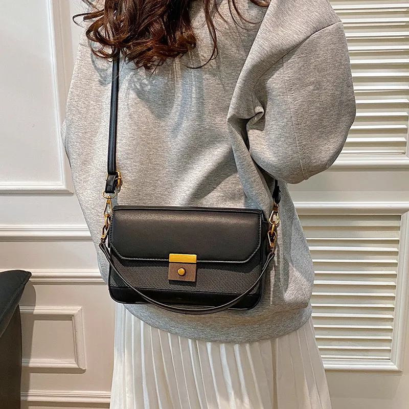 Yalu PU Shoulder Bag, Crossbody Bag Regular Women's Black/White/Brown/Gray/Khaki/Green-5
