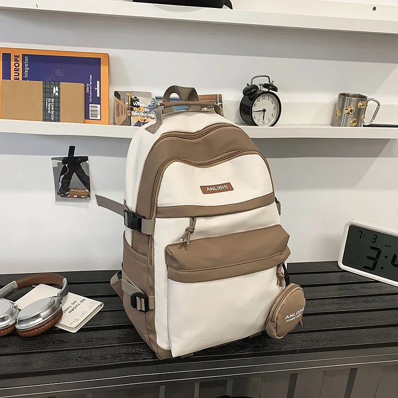 Yalu Nylon Backpack Unisex Multicolor-21