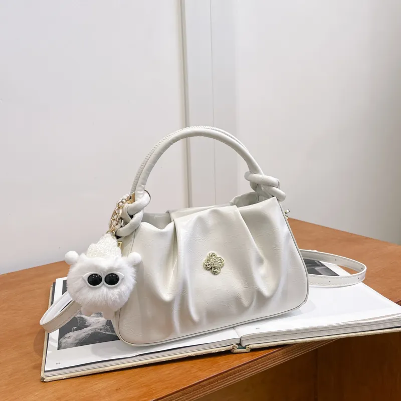 Yalu PU Handbag Regular Women's White/Brown/Black-2