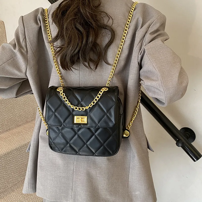 Yalu PU Backpack Shoulder Bag Women's Black/Pink/Green/White-8