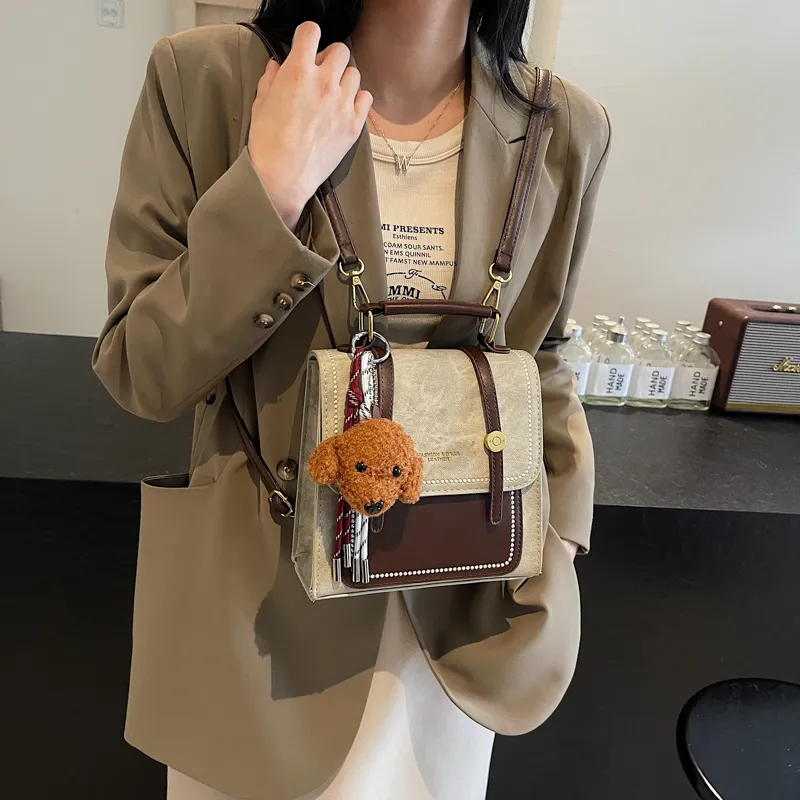 Yalu PU Backpack Regular Women's Yellow Brown/Ecru/Black/Coffee/Blue/Pink-12