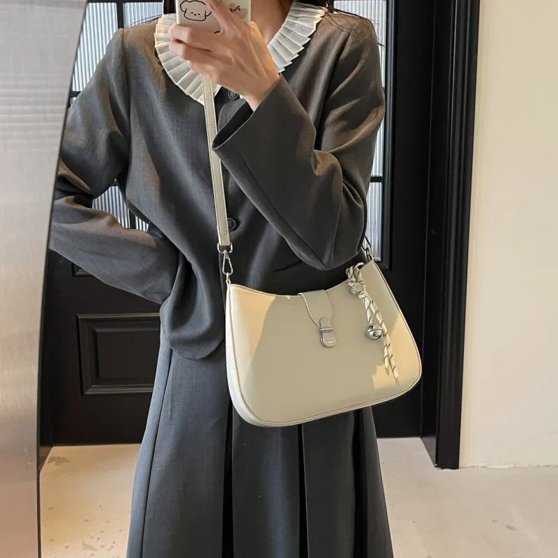 Yalu PU Crossbody Bag, Shoulder Bag Regular Women's Pink/White/Black/Beige Gray-25