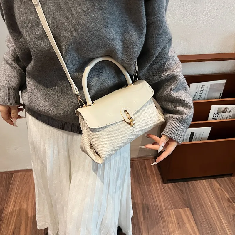 Yalu PU Handbag, Shoulder Bag, Crossbody Bag Regular Women's Black/Blue/Khaki/White-23