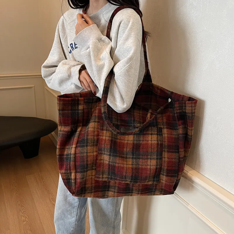 Yalu Fabric One Shoulder Handbag Regular Women's Gray/Burgundy/Coffee-8